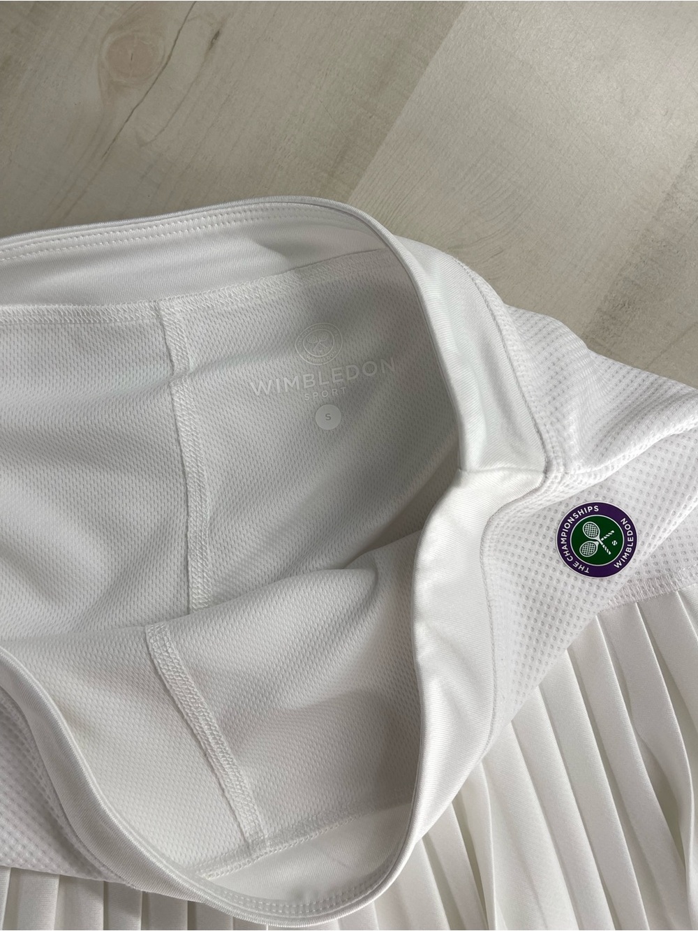 WIMBLEDON SPORT white womens pleated skirt skort tennis S - Picture 4 of 6